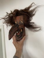 Masque Valaisan Bois Sculpté