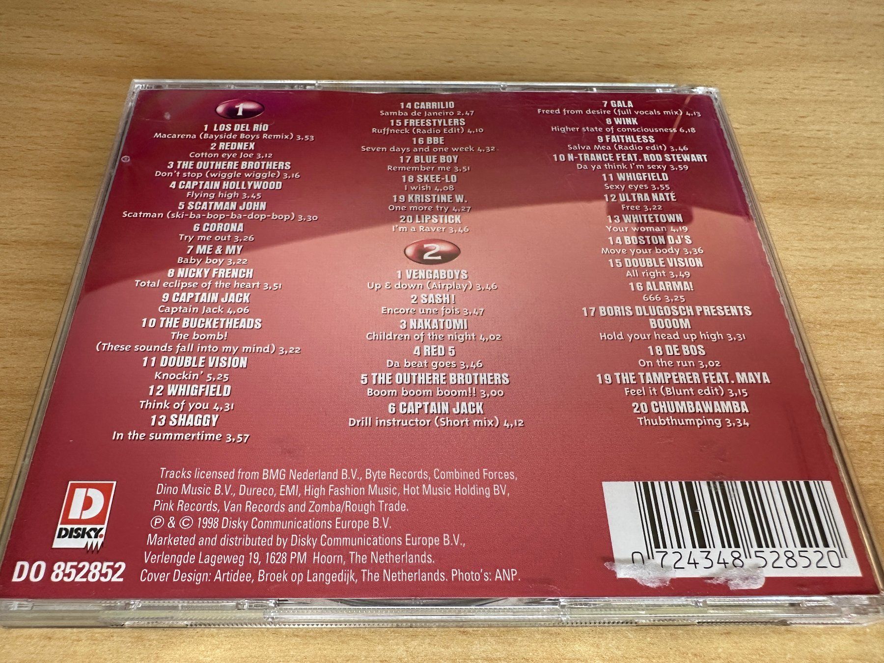 CDs: Various – 40 Hits 1995-1998 - 2 CD – Gebraucht aus Rikon im Tösstal von Alpenmutz 1