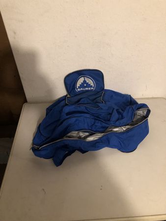 Sporttasche Saurer blau mit Logo gebrauchter Zustand