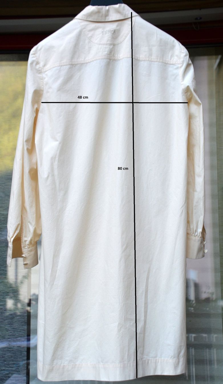 Fendi Kleider: Hemdkleid FENDI robe chemise .38 – Gebraucht aus Collonges von Auganien 3