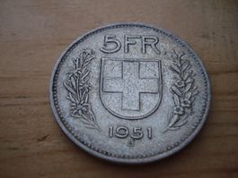 (D2) 5 Franken 1951