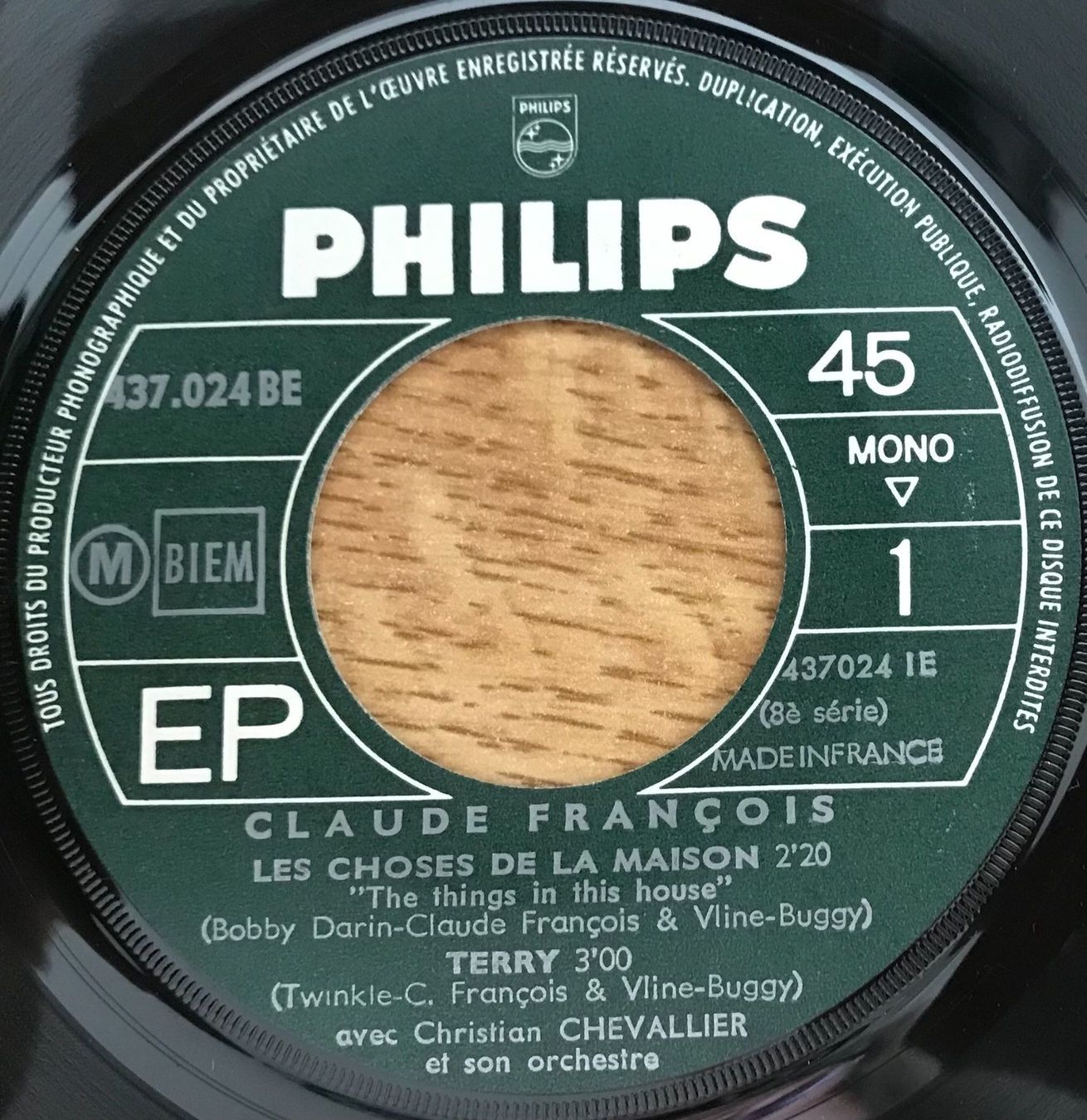 Dischi in vinile: CLAUDE FRANÇOIS - LES CHOSES DE LA MAISON – Usato da Bussigny venduto da vinyl-pas-cher 2