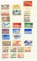 Flugpost Sammlung 1 Albumseite tolle Werte (B492)