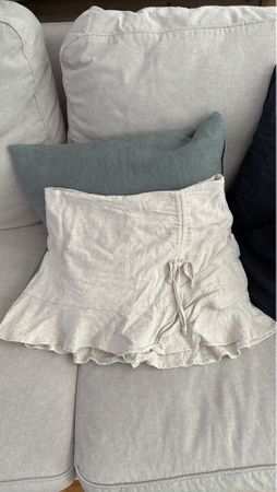 Rock/Shorts, beige Grösse S, Viskose/Leinen wie neu