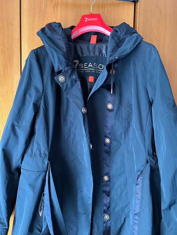 Manteau Bleu Taille 46/48 - Aspect Laineux, Neuf Avec étiquettes