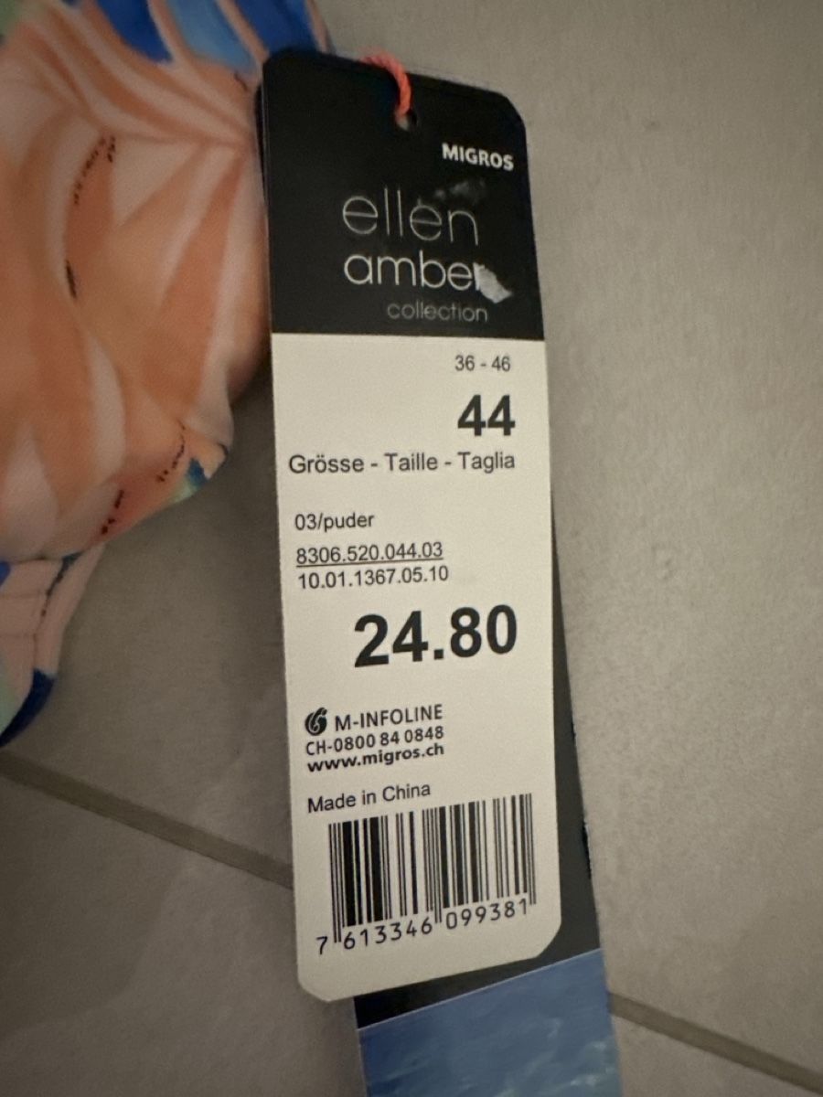 Costumi da bagno & Bikini: Tankini-Top rosa / blau, Gr. 44, neu – Nuovo (secondo la descrizione) da Zug venduto da Hehe 2