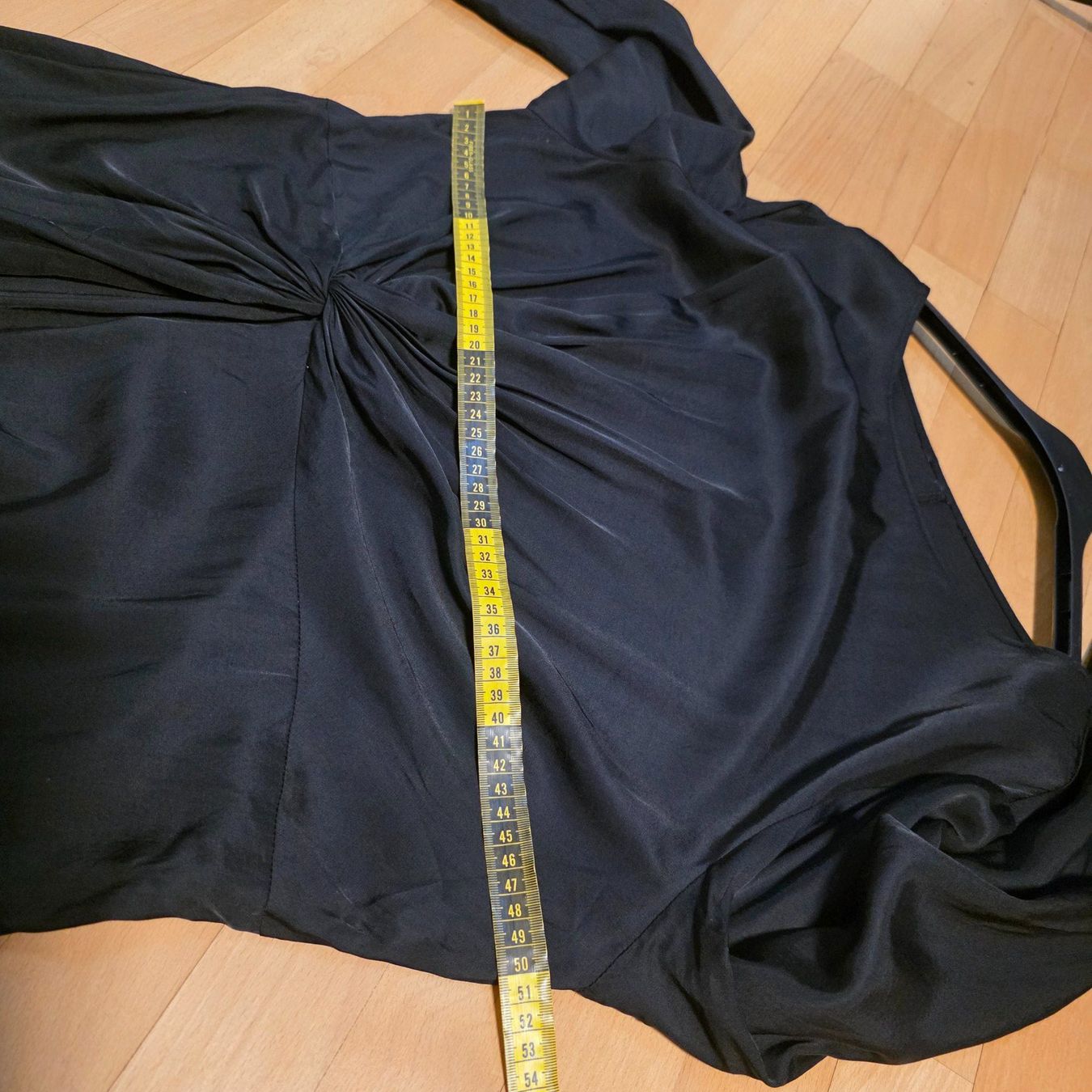 Vestiti: Elegantes schwarzes Kleid Drapierung Gr. L – Usato da Wald ZH venduto da CapLux 2