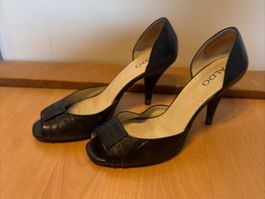 Aldo Peeptoe Pumps Grösse 39, schwarz