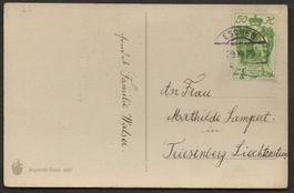 1920 Liechtenstein Eschen Triesenberg Neujahrskarte Kat. 130
