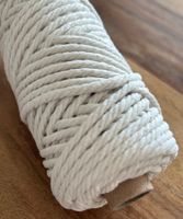 Makramee Kordel / Garn Beige, 4mm Dicke