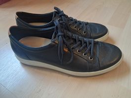 Schwarze Ecco Lederschuhe, Grösse 42, Top Zustand!