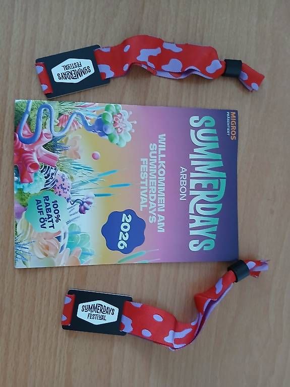 Tickets: 2x 2-Tages-Pass Summerdays – Neu (gemäss Beschreibung) aus St. Gallen von Coroscha79