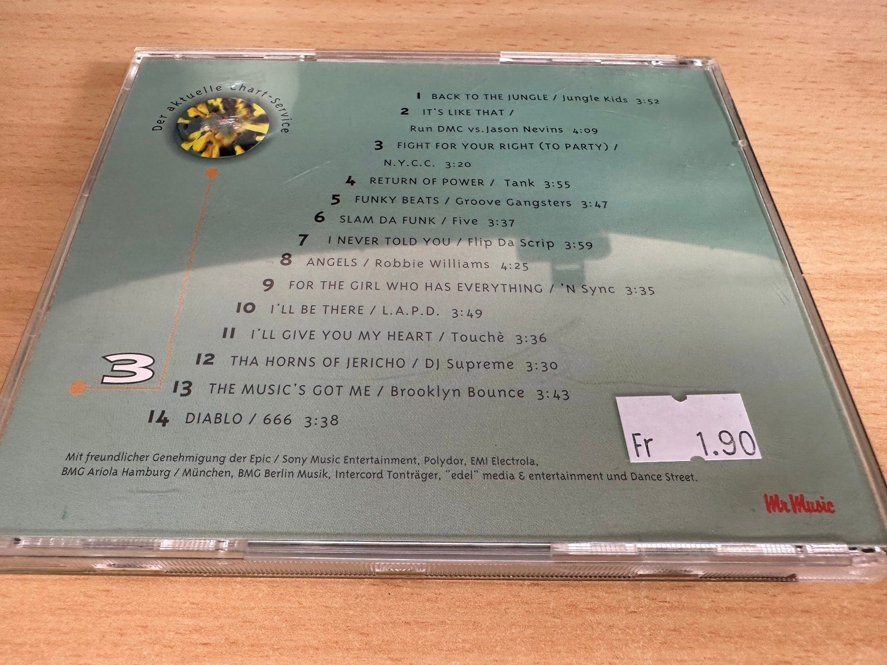 CD: Various – Chart Hits Vol. 7 1998 – Usato da Rikon im Tösstal venduto da Alpenmutz 1