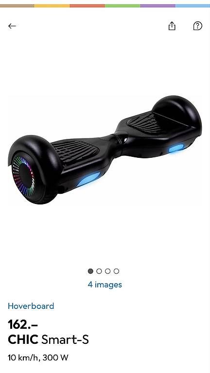 Hoverboard: Hoverboard chic smart-s noir – Nuovo e nell'imballaggio originale da Martigny venduto da jcj_j2fb 3