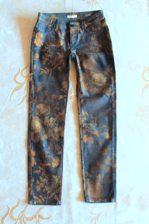 Rich & Royal * Vintage HOSE mit Blütenmuster  34/36 XS/S Neu