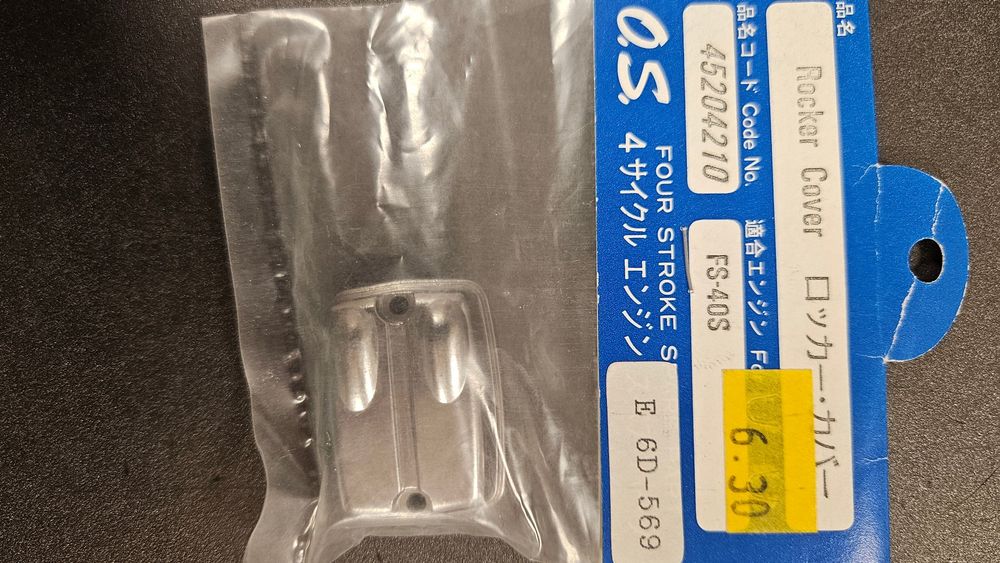 O.S. FS-40S Rocker Cover, NEU! Seltenes Originalteil! (Neu und ...