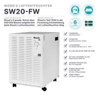 Wood's Luftentfeuchter SW20-FW / 6 Jahre Garantie