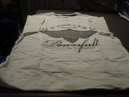 T-Shirt ca. Grösse M, V. Zacks 1999, weiss/farbiger Aufdruck