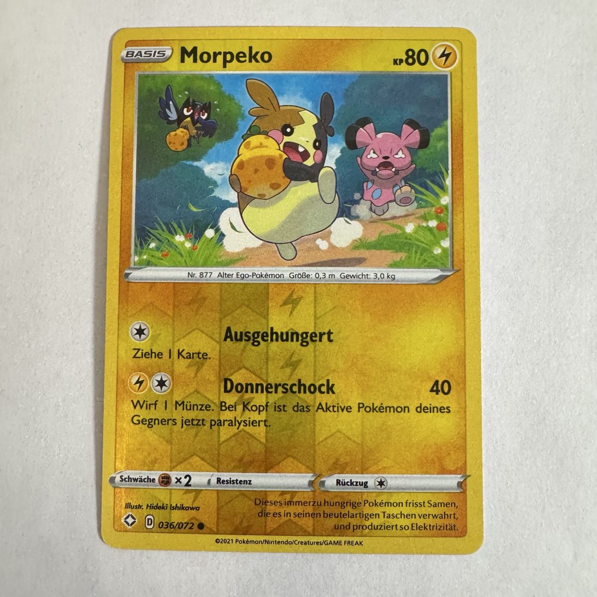Pokémon Carte collezionabili: Pokémon Morpeko - 36 / 72 - DE – Nuovo (secondo la descrizione) da Staad SG venduto da miaCards