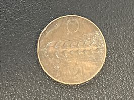 Italienische Münze 5 Centesimi 1921 Vittorio Emanuele III