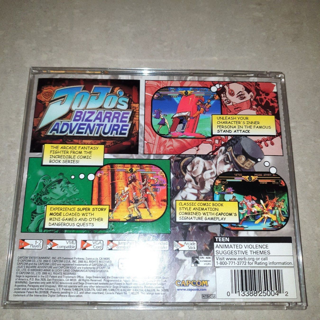 Sega Giochi: JoJo'S BIZARRE ADVENTURE (US)- DREAMCAST – Usato da Spiegel b. Bern venduto da Natix 1