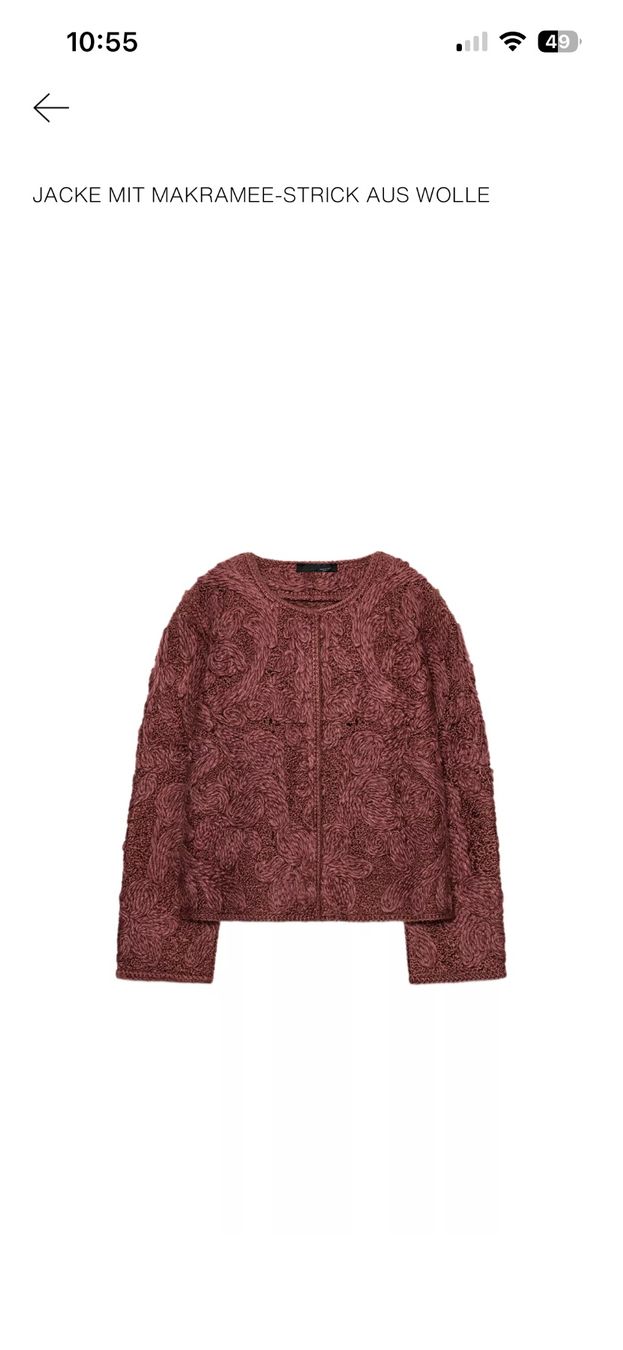 Zara Giacche: ZARA Strickjacke Makrame Gr. M – Nuovo (secondo la descrizione) da Utzenstorf venduto da Ismaele