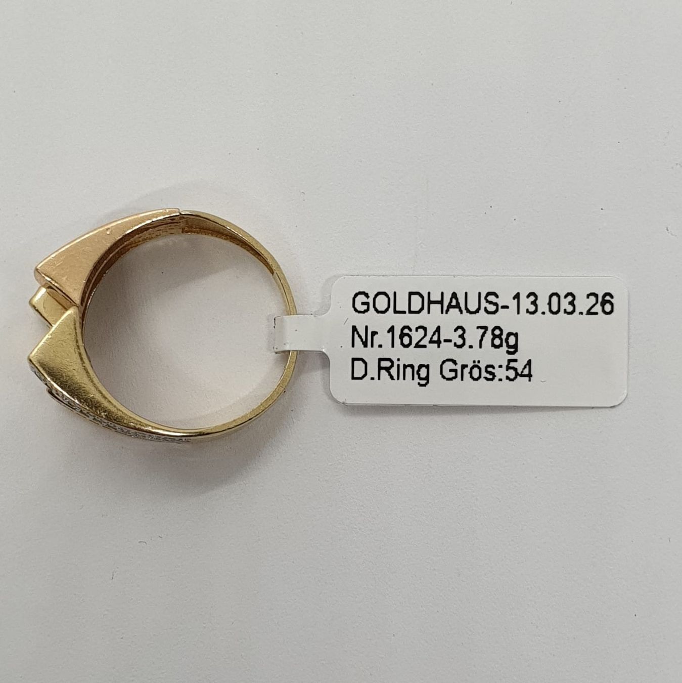 Anelli: Echt 14K Gold Ring – Usato da Luzern venduto da Goldhaus-Luzern 4