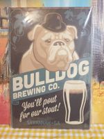 Bulldog Brewing Blechschild Savannah, GA - Neu