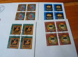 Set Pro Patria 1981, FDC Satz, Einzel + 4erblocks, 9 Belege