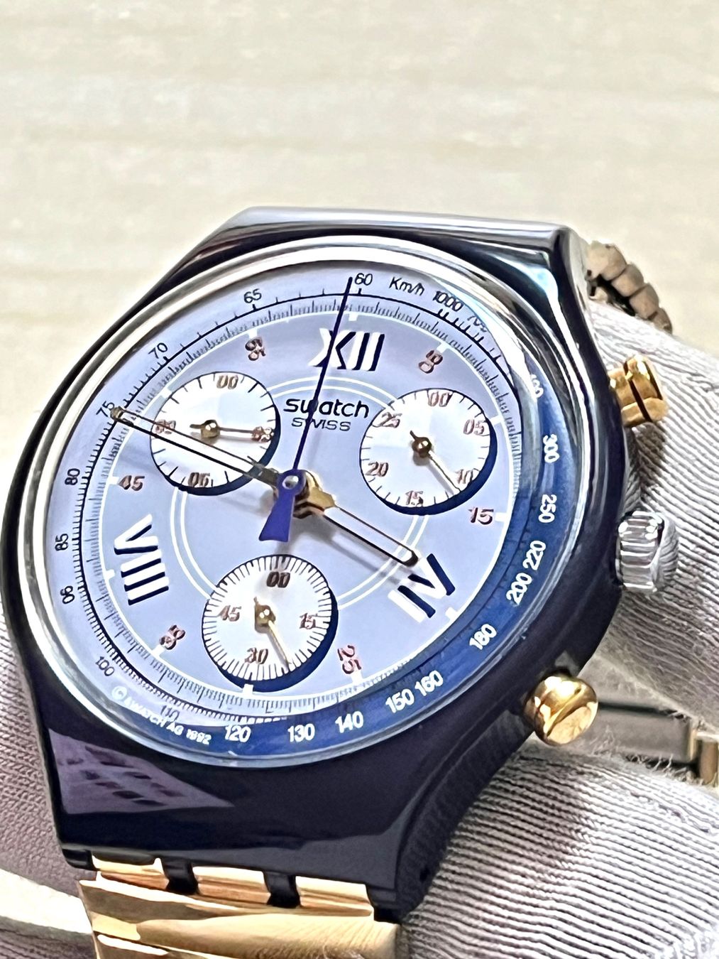 Swatch Orologi: Vintage Swatch Chronograph Uhr – Usato da Grenchen venduto da chththl 3