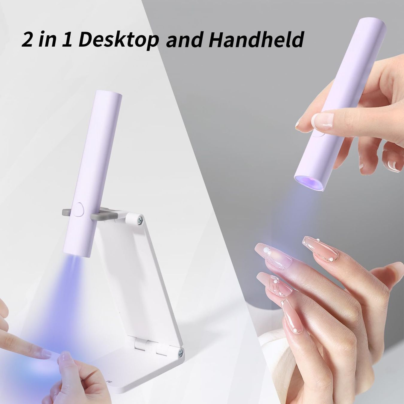 Lampade: Handheld UV LED Nail Lamp UV Nagellampe mit Foldable Stand – Nuovo (secondo la descrizione) da Thun venduto da zerla 2