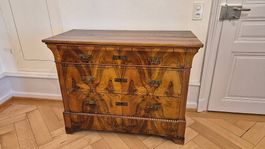 Kommode, Sideboard, Highboard, Schrank, braun, Echtholz
