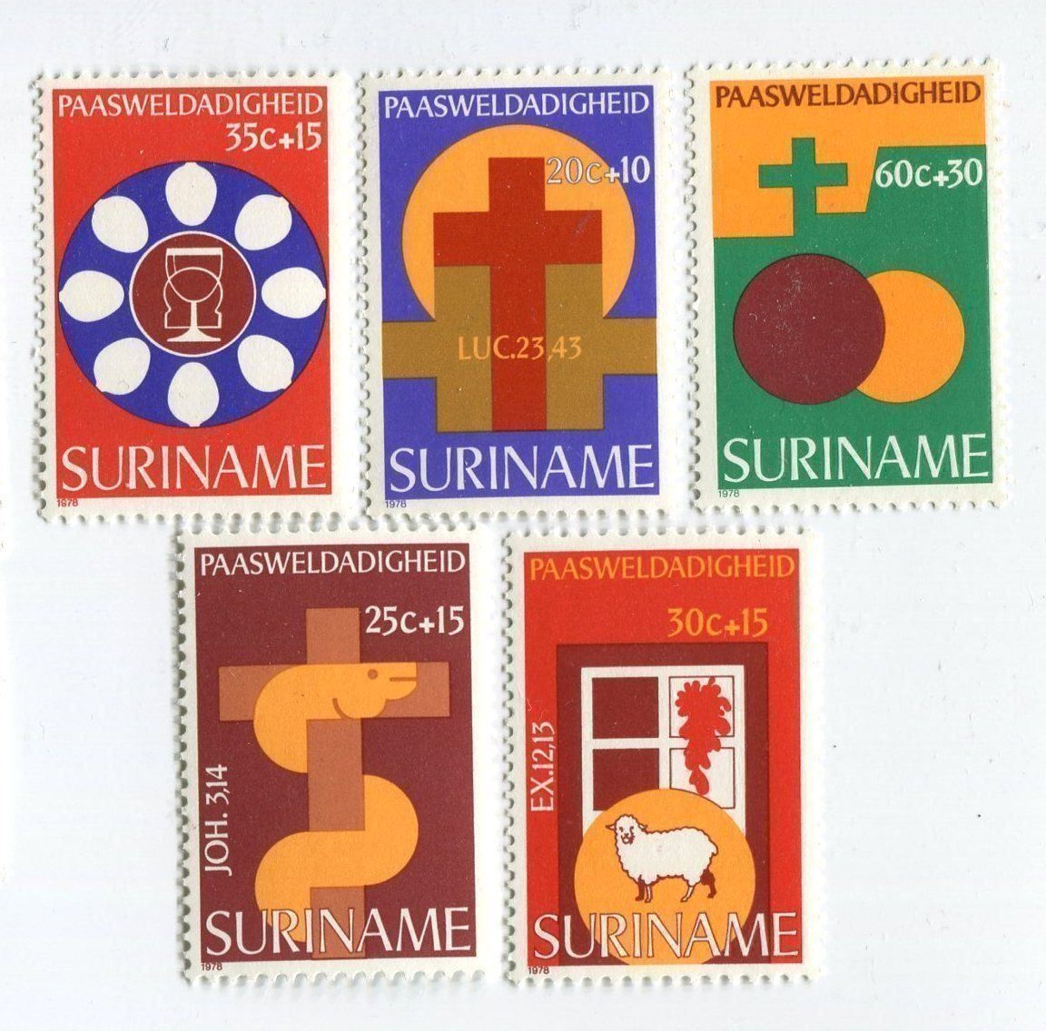 Alle Briefmarken: Briefmarken "Ostern". Suriname – Neu und originalverpackt aus Basel von Butsch5