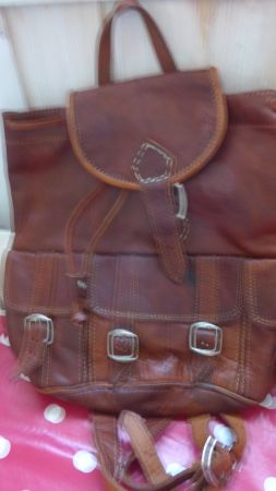 Leder Rucksack Handtasche Länge 30cm Breite 30cm