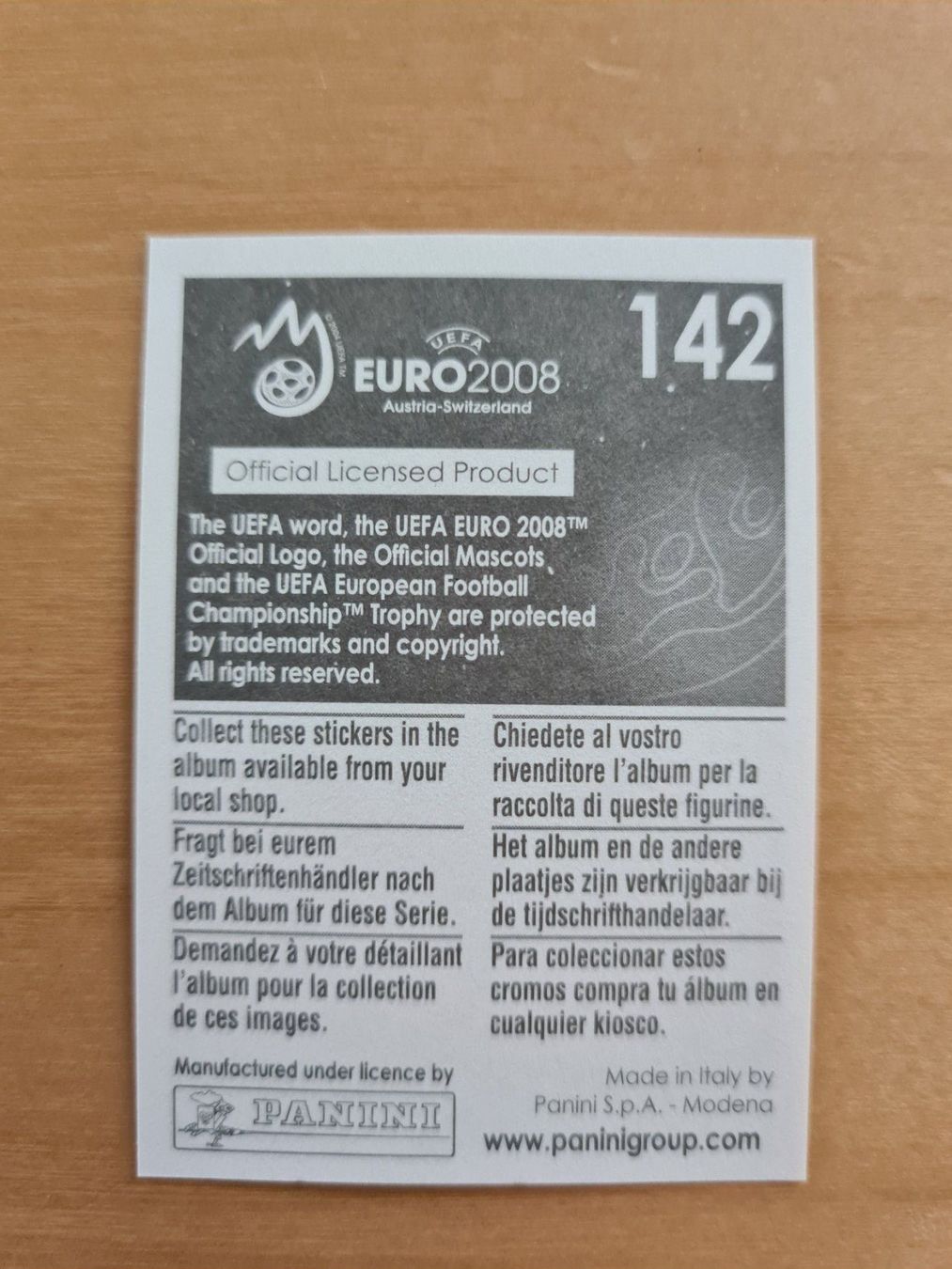 Panini Carte collezionabili: Panini UEFA EURO 2008 Nr. 142 Yildiray Bastürk – Usato da Oberwil BL venduto da Spieltopia 1