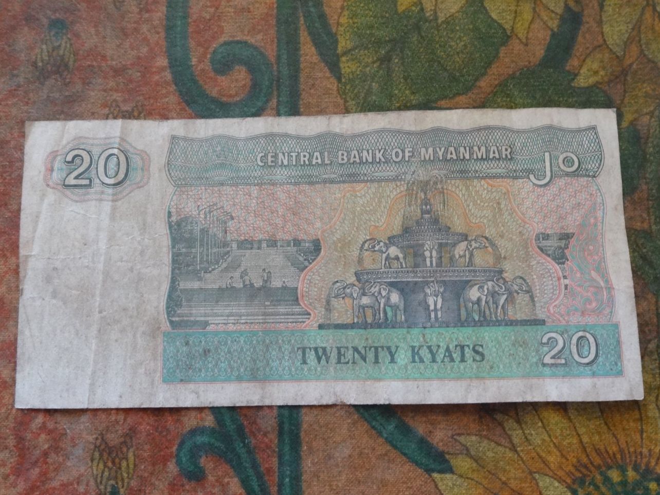 Banconote: MYANMAR  20  Kyats  Billet – Usato da Romanel-sur-Lausanne venduto da Swift13