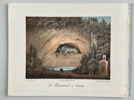 Löwendenkmal Luzern Briquet Cuvillier Lemercier
