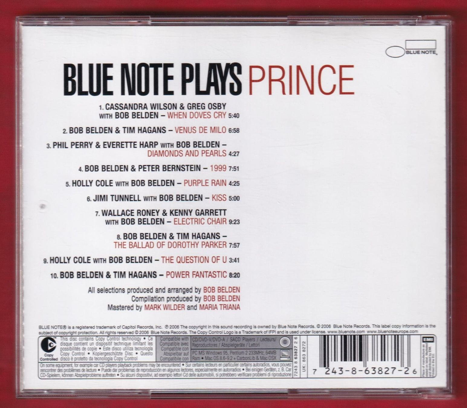 CD: Blue Note Plays Prince - Various (CD) – Usato da Zürich venduto da Pfluftl2000 1