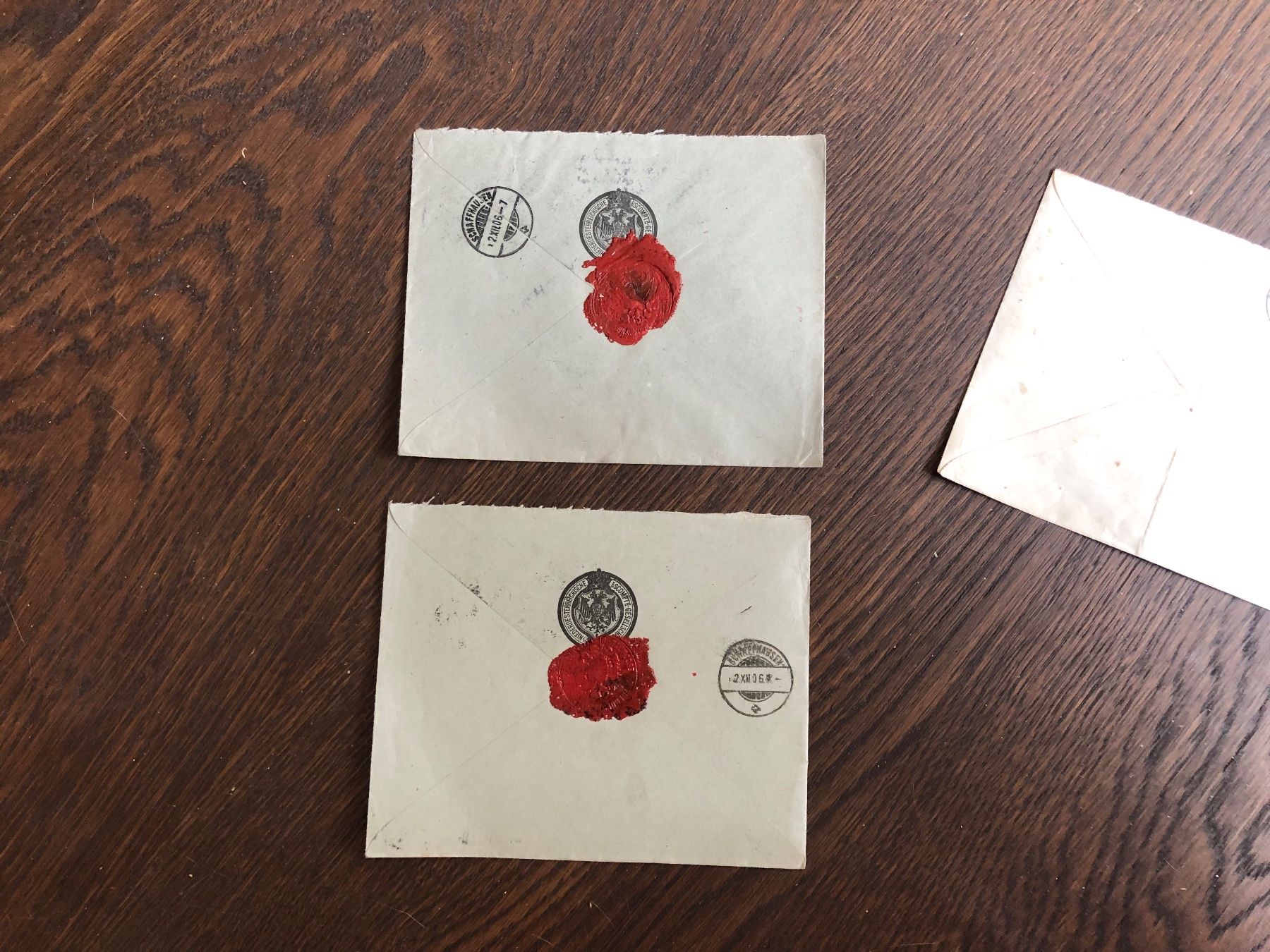 Alle Briefmarken: Brief mit Werteindruck AUSTRIA plus 2 Siegelbriefe – Gebraucht aus Lufingen von Rac0 3