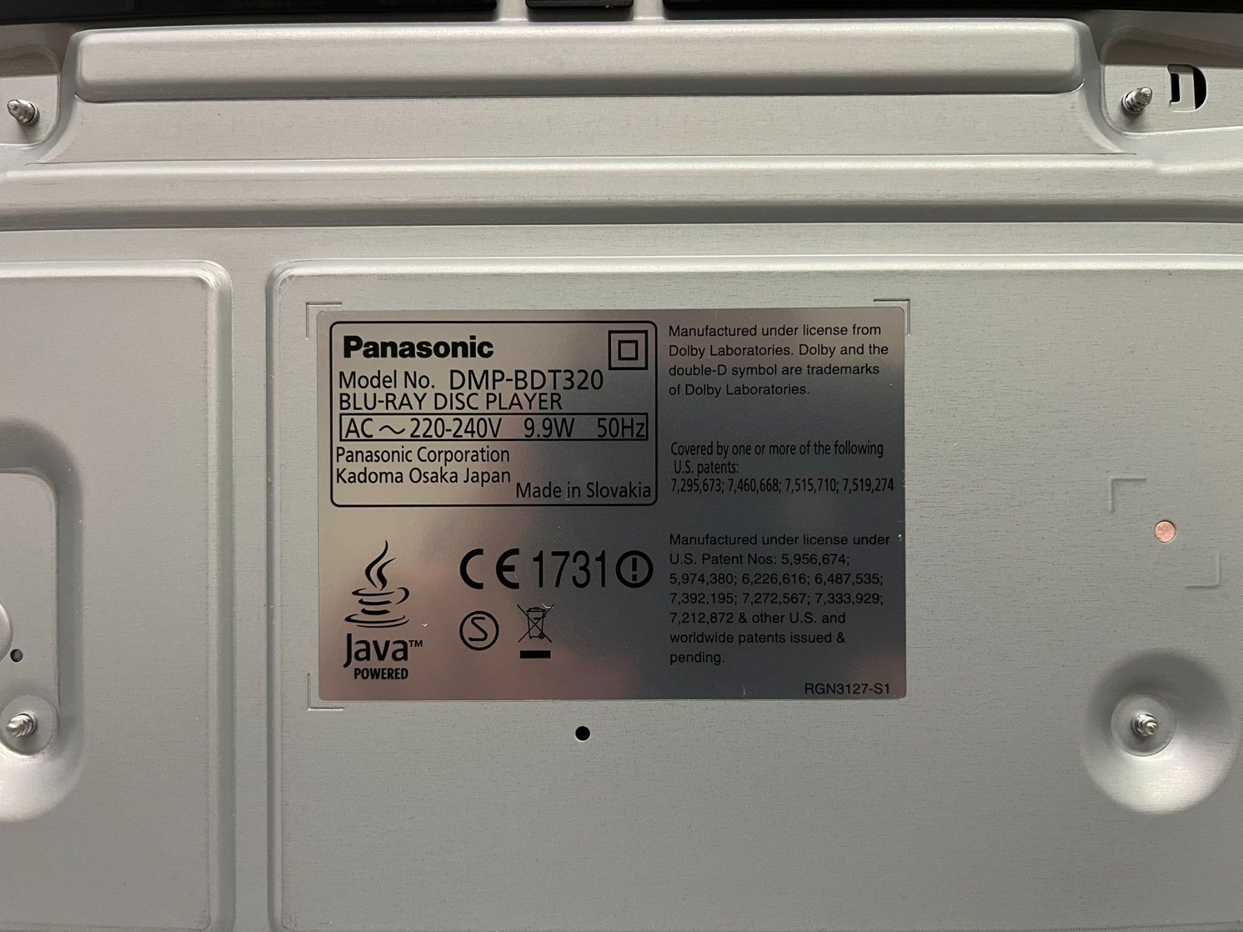 Tutti i DVDs: Blue-ray Player Panasonic DMP-BDT320 – Usato da Hochdorf venduto da av-electronics 8