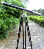Seeteleskop aus Messing und Leder 102cm!