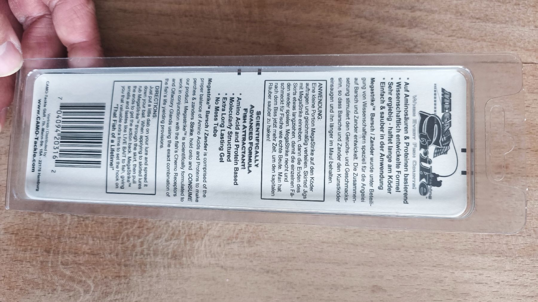Esche: Megastrike Aroma Paste Barsch/Zander – Nuovo e nell'imballaggio originale da Sarnen venduto da sebalant 1