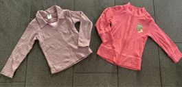 Langarmshirt + Sweatshirtjacke Gr. 116