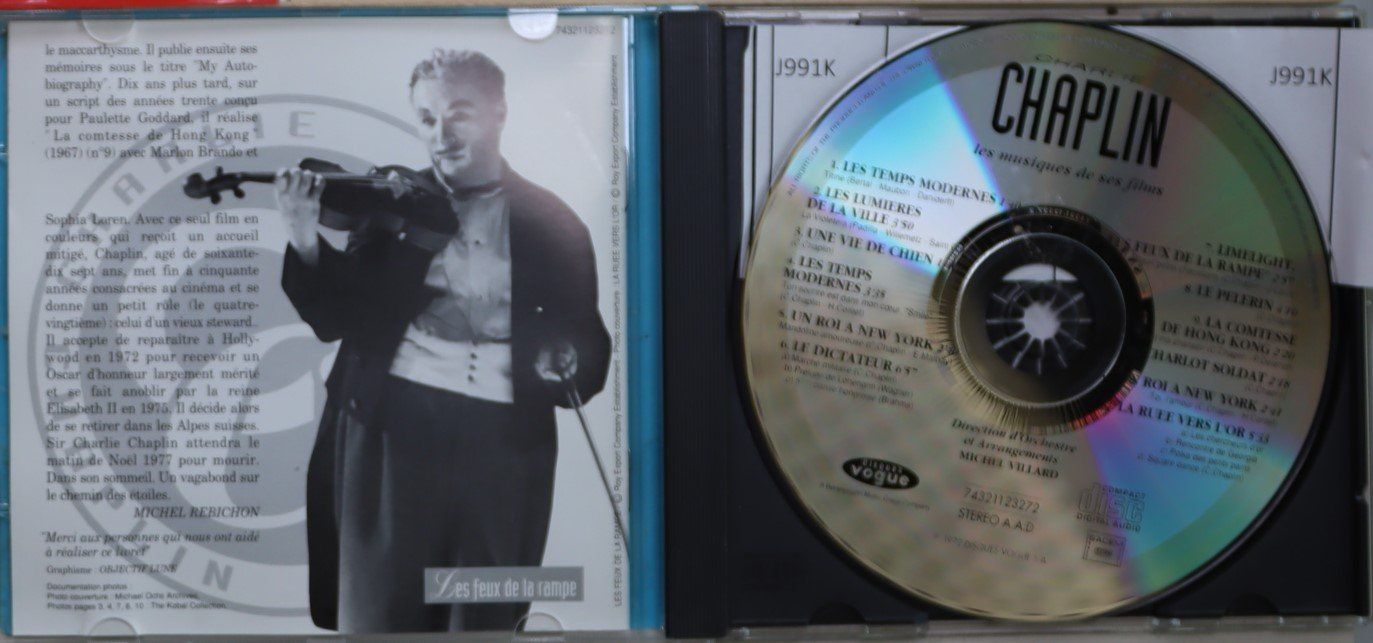 CD: charlie chaplin - musique les temps modernes – Usato da Luzern venduto da CONTENTI 1