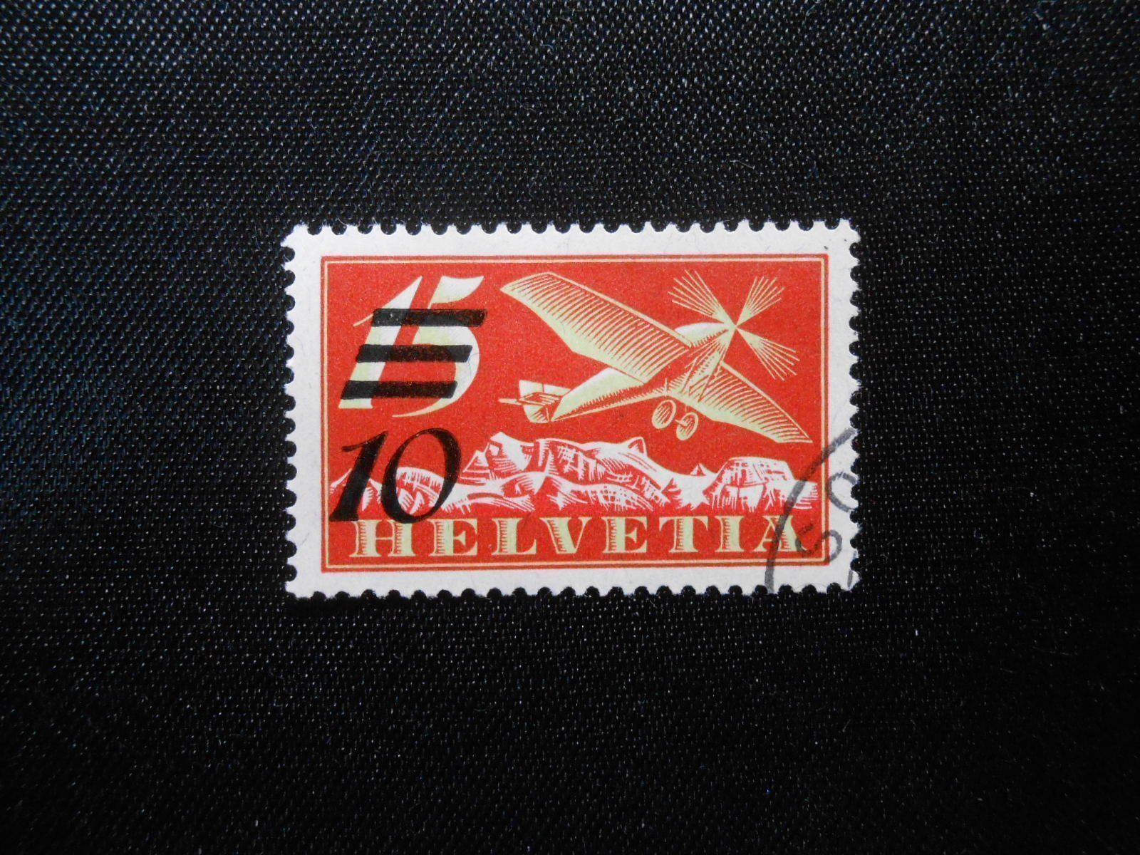 Tutti i francobolli: CH  ZNr 19a  Flugpost  1935   Z CHF 60 – Usato da Hallwil venduto da pkaiser44 1