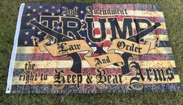 Trump Flagge Fahne "law & order" - 90 x 150cm