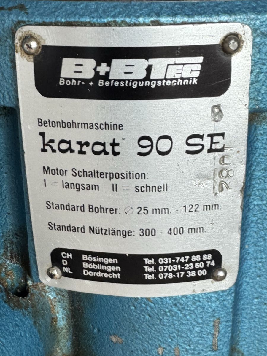 Bohrmaschinen: Kernbohrmaschine B+B TEC. Karat 90 SE – Gebraucht aus Belp von ch1999 5
