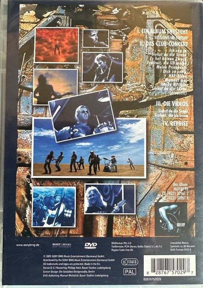 Tutti i DVDs: MAFFAY Sessions im Studio DVD Reprise – Usato da Beringen venduto da Mantafisch1 1