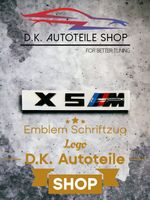 BMW X5M Emblem Logo Schriftzug in Schwarz glänzend Neu