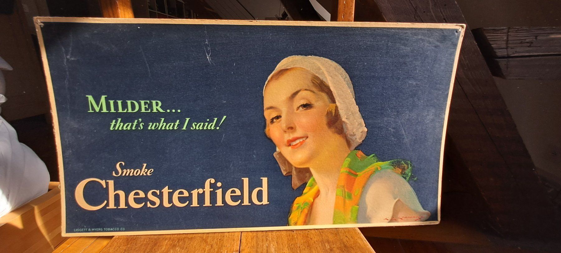 Foto & Immagini: 5 schöne, alte Chesterfield Werbeplakate – Usato da Basel venduto da Marktplatz11 2